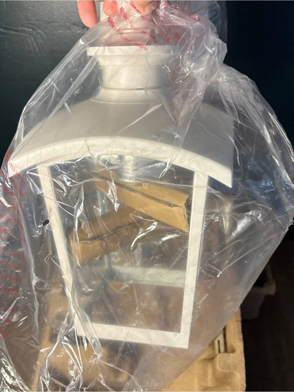 Home Luminaire 31856 Spence 1-Light Outdoor Wall Lantern with Seeded Glass